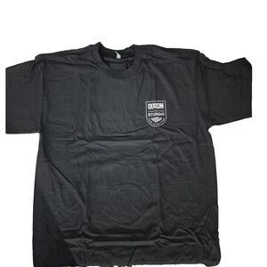 Dixxon T Shirt Mens XL Black Ride Roar Rally Badge Short Sleeve‎ NEW